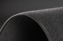 Tapis de voiture gris foncé avec bord cousu