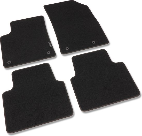 Tapis de voiture sur mesure pour Citroën C3 Aircross 2017 - présent - 4 pièces - Basic - Version : système de montage 1