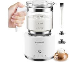 Elektrische Melkopschuimer voor Cappuccino en Lattes met Handige Schenktuit