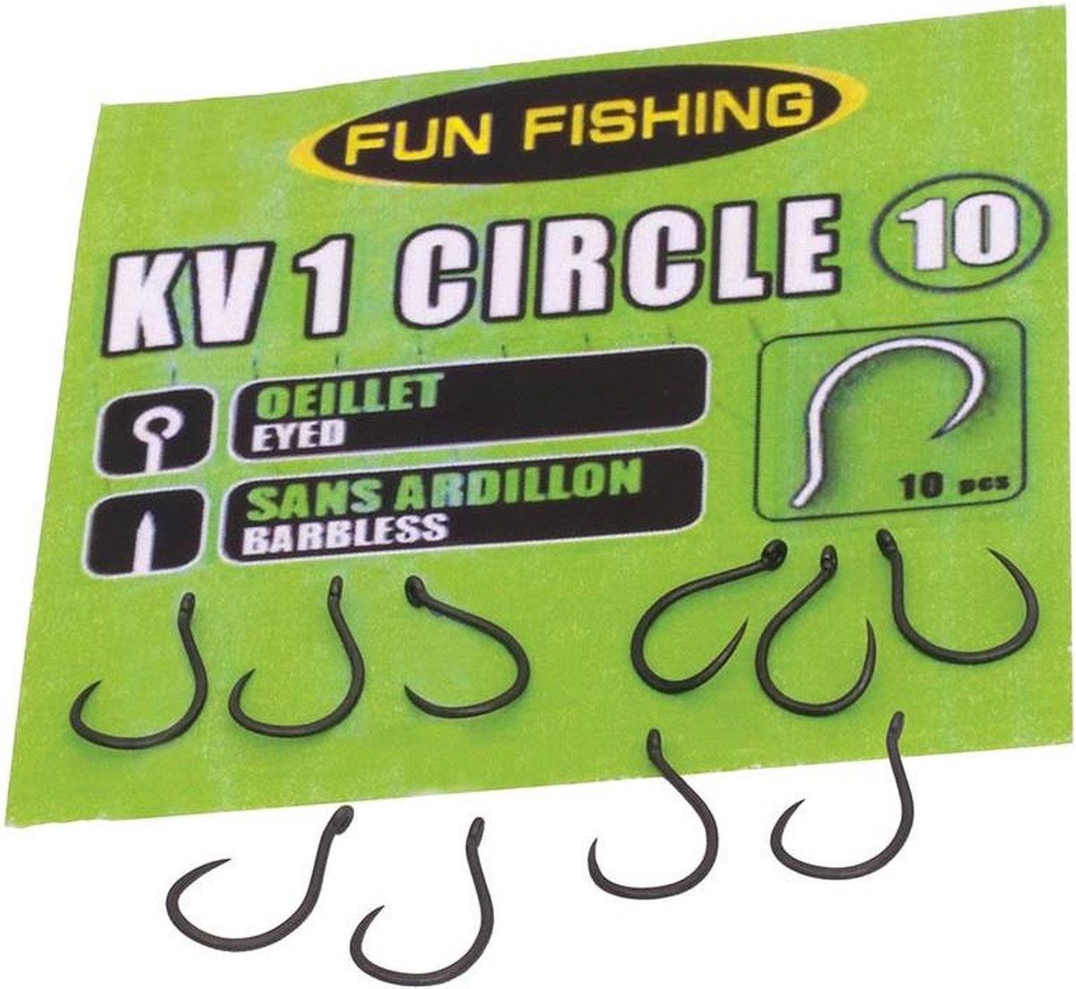 Fun Fishing Haken KV-1 (10 pcs) - Maat : 14