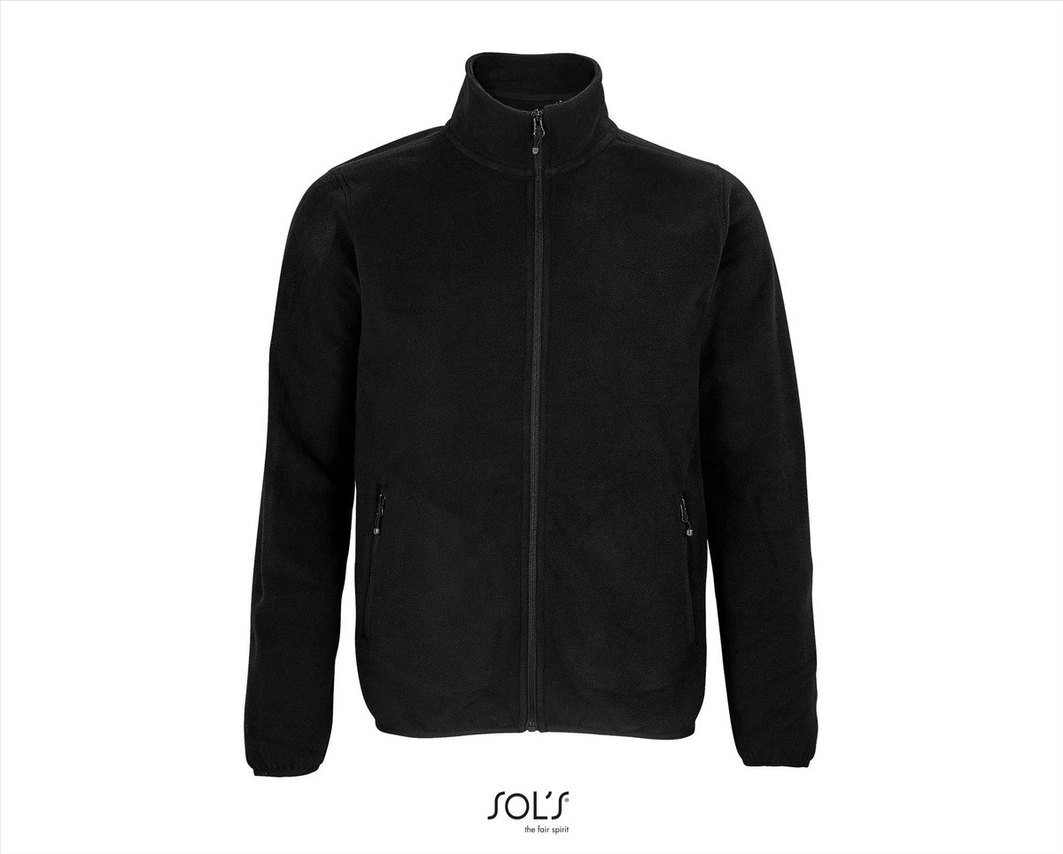 SOL'S Men´s Factor Zipped Fleece Jacket L03823 - Black - 5XL