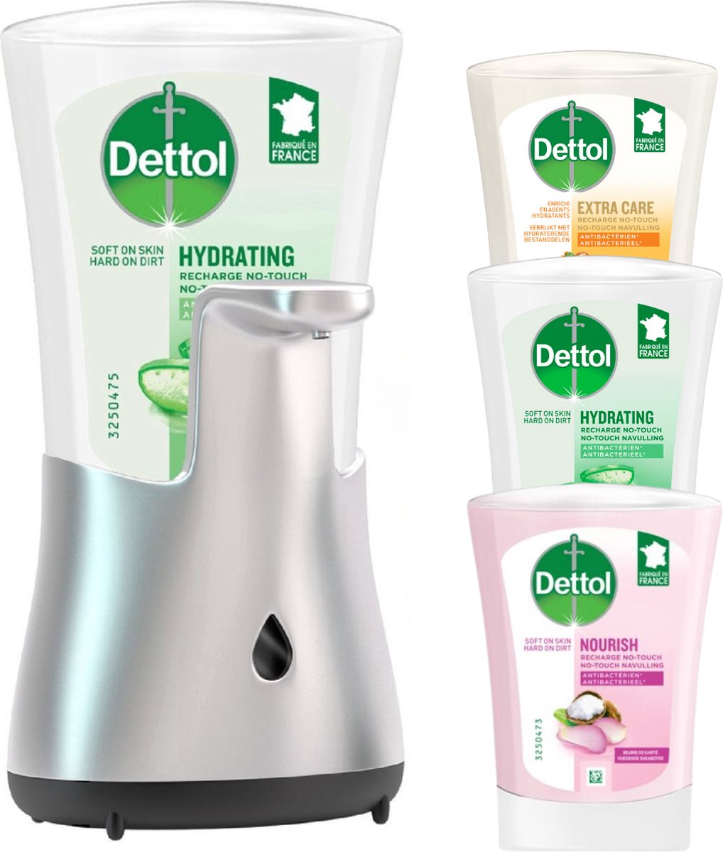 Goedkoopste Dettol Automatische Zeepdispenser Navulling Handzeep - Galamboter - Aloe Vera - Extra Care & Sheabutter