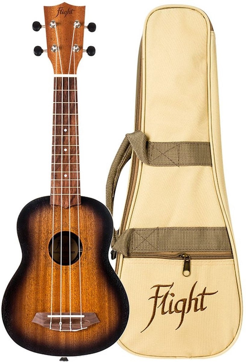 Flight ALMNUS380A Gemstone NUS380 sopraan Ukulele - Amber