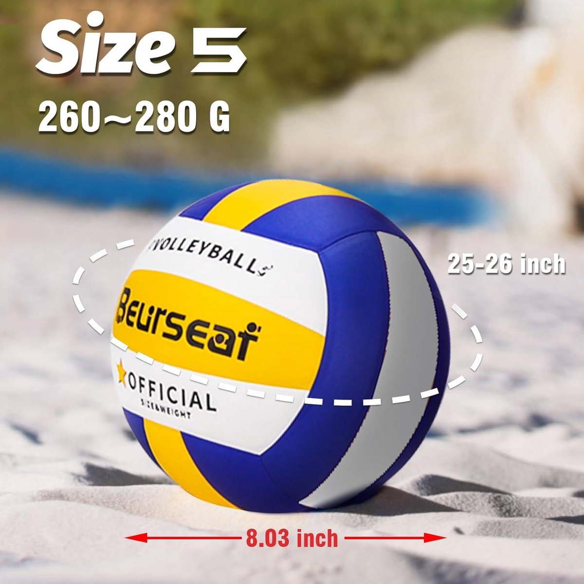 Officiële Maat 5 Soft Beach Volleybal voor Kinderen Officiële Maat 5 Soft Beach Volleybal voor Kinderen