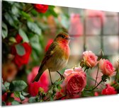 Peintures Vogel sur verre - Peintures Animaux sur verre - Peintures Fleurs sur verre - Peintures Classique - Peintures plexiglas - Décoration salon verre acrylique 105x70 cm