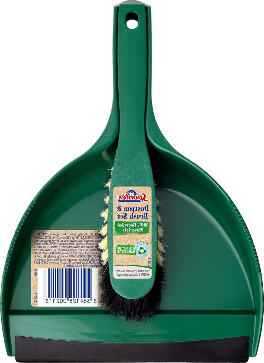 Goedkoopste Stoffer en blik - Handveger set van gerecyclede materialen - Borstelharen - Efficiënte reiniging