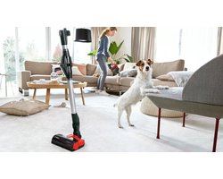 Bosch BBS711ANM - draadloze steelstofzuiger - zakloos - rood