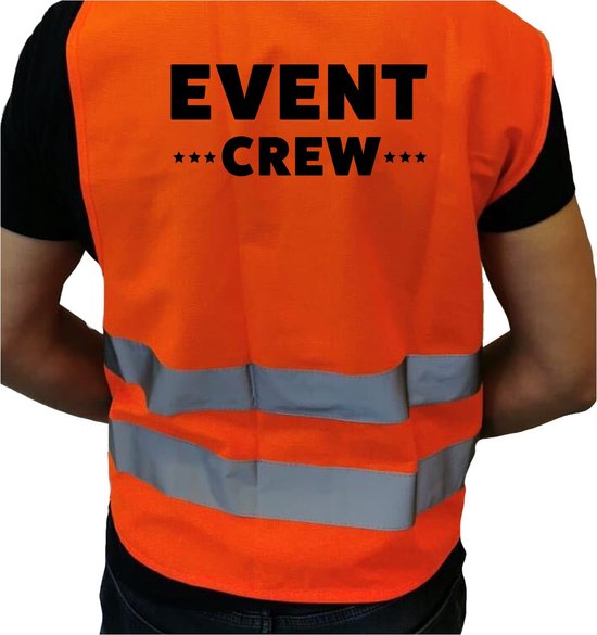 Event Crew Gilet / Gilet orange avec bandes réfléchissantes pour adultes - Personnel - Gilets de sécurité / gilets de sécurité