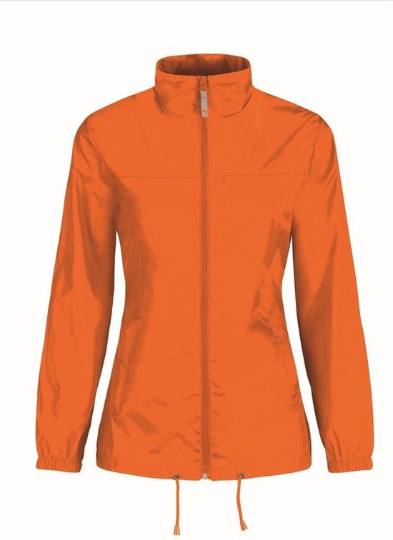 Dames windbreaker - Sirocco windjas in het oranje - volwassenen XL Oranje