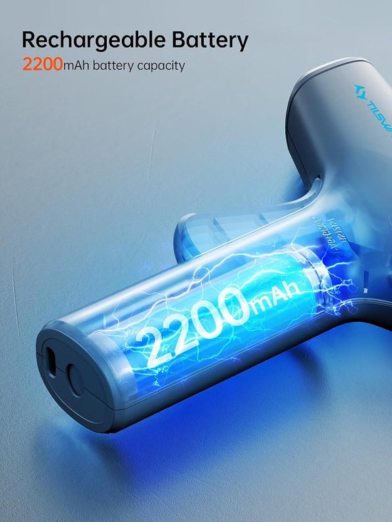 EZARC Draadloos lijmpistool, snel opwarmen in 15 seconden, 30 mini-lijmstiften, veilig in- en uitschakelen, geïntegreerde 2500 mAh lithium-ion batterij