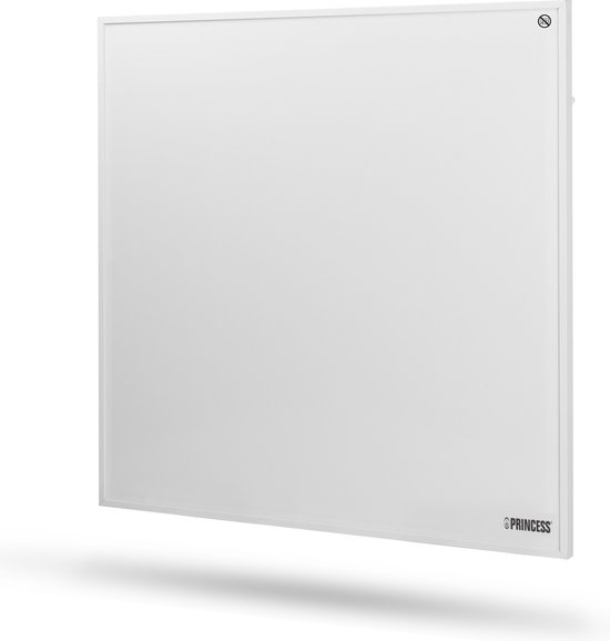 Infrarood paneel – Princess Elektrische kachel 350W – 60 x 60cm - Infrarood kachel - Infrarood Verwarmingspaneel 348035 – Inclusief mobiele app - WiFi - Smart- met App - Vrijstaand/Wandmontage - Energiezuinig - Infrarood paneel verplaatsbaar - Wit