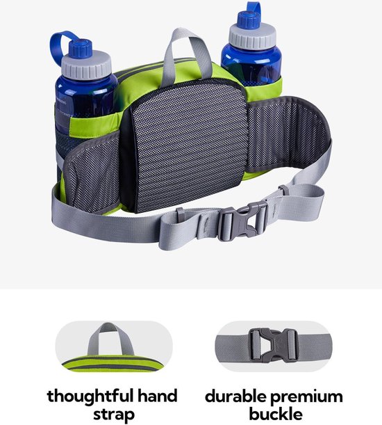 Porte-bouteille D'eau Vert Pour Randonnée, Camping – Avec Boucle Ceinture – Neuf