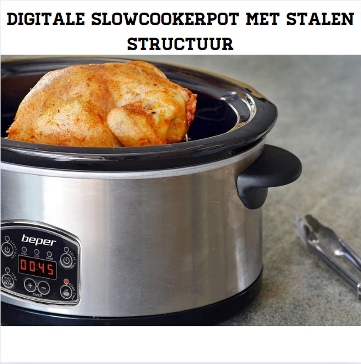 Slowcooker Met Timer - Slowcooker Elektrisch Voor Perfecte - afbeelding 2