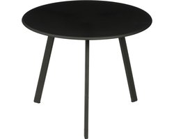 Mica Decorations Bijzettafel voor Buiten - H30 x Ø38 cm - Metaal - Zwart