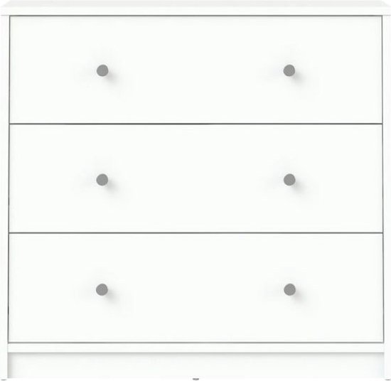 Commode Maria à 3 tiroirs blanche.