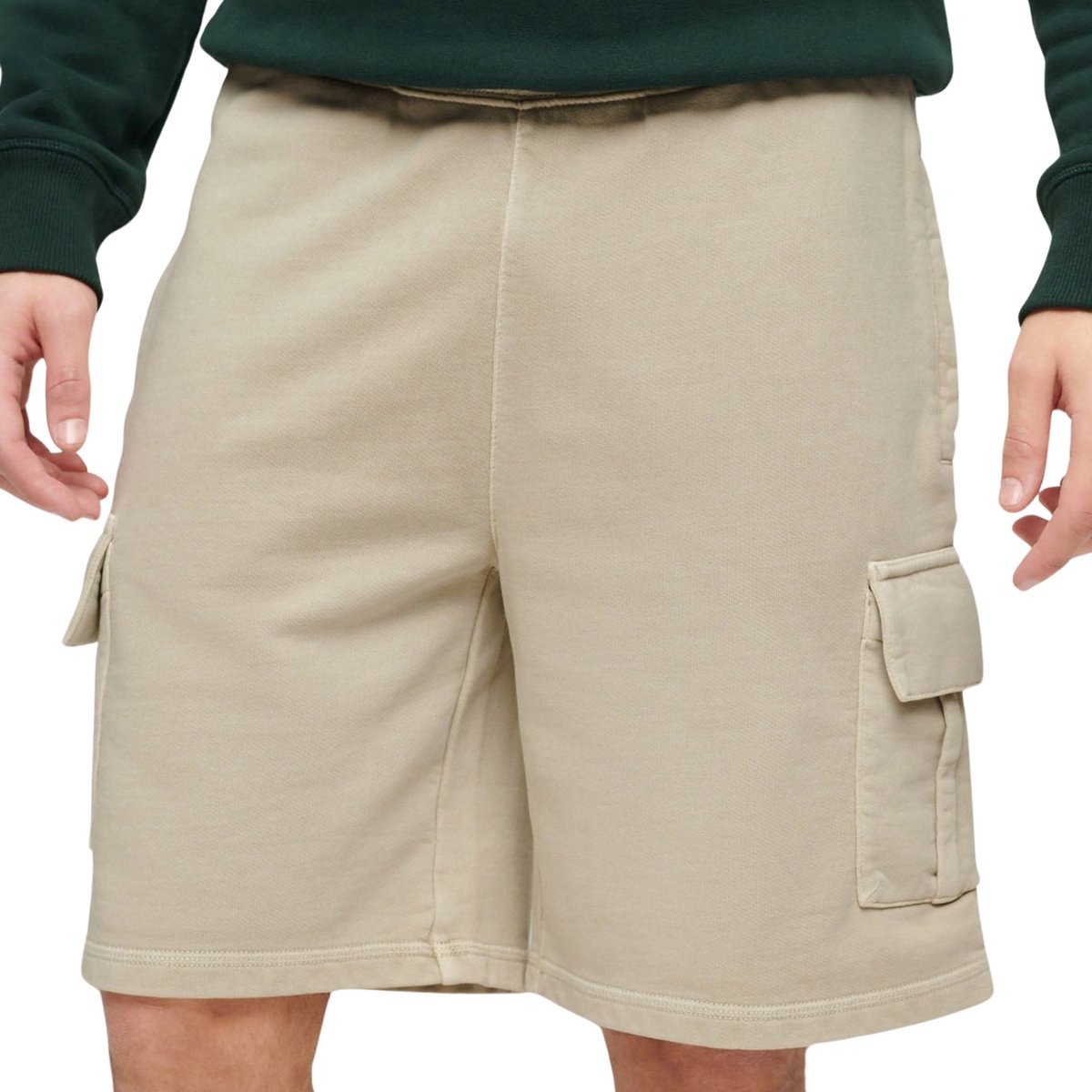 Superdry Contrast Stitch Cargo Short Heren Beige
