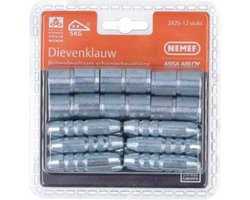 Dievenklauw - Verzinkt - Staal - Nemef - Nemef 2826 dievenklauwen per 12 stuks