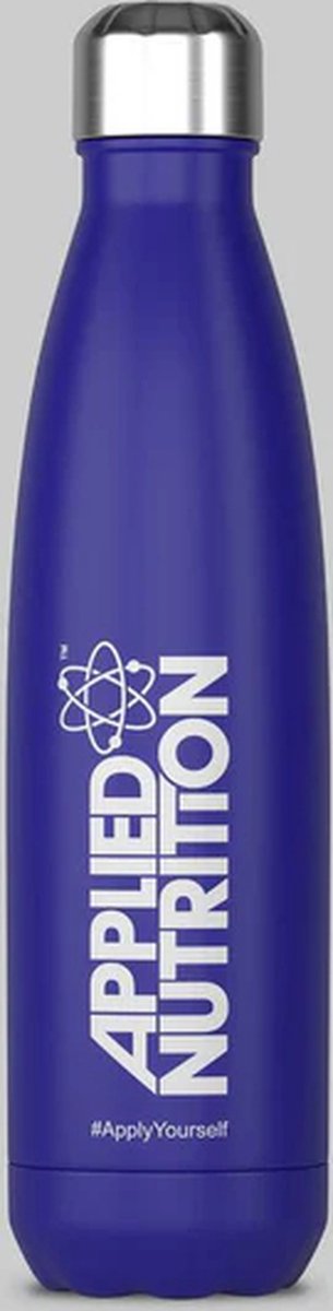 Applied Nutrition - Stainless Steel Flask - 500ml - Blue - RVS Drinkfles - RVS Waterfles - Waterfles - Waterflessen - Waterfles RVS - Drinkfles - Drinkfles RVS