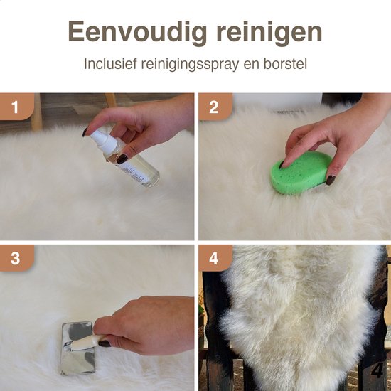 Peau de mouton Islande Wit - L/XL 100-120 cm - Tapis - 100% Réel