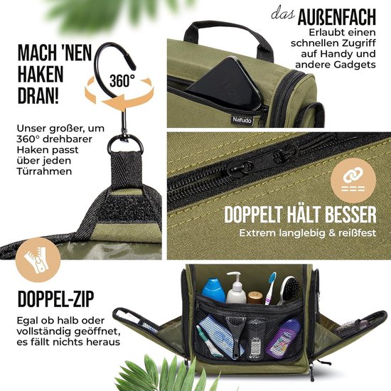 Toilettas om op te hangen, design 2025, 8 liter opbergruimte