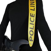 Gitaarband van Direct naar leer - Perri's Leathers Ltd - Politielijn Niet Kruis - Verstelbaar - Voor Akoestische Bas Elektrische Gitaren - Gemaakt in Canada.