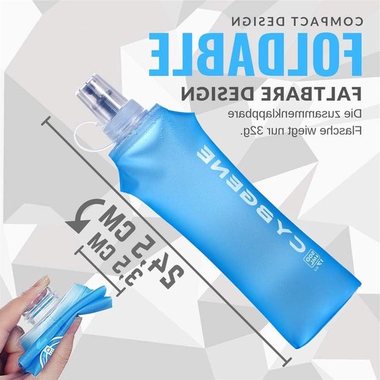 TAKUZA Opvouwbare drinkfles, uniseks, opvouwbaar, 700 ml