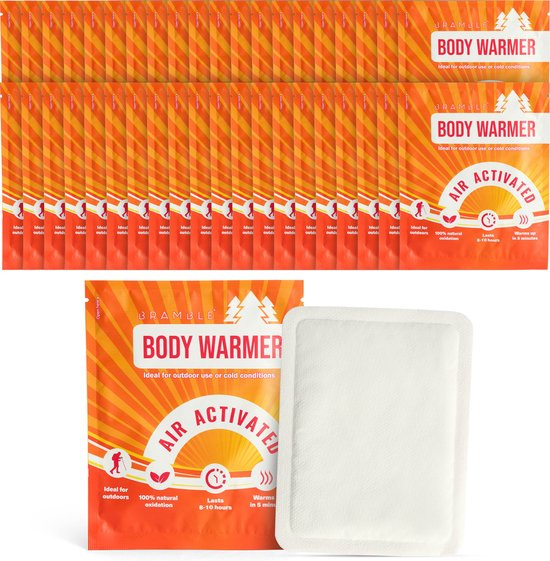 40 Natuurlijke Zelfklevende Body Warmers voor rug, benen, armen, schouders - Geschikt voor Outdoor Activiteiten, Hiking, Golf, Fietsen - Tot 10 uur warmte