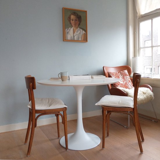 Table à manger Flute ronde Wit