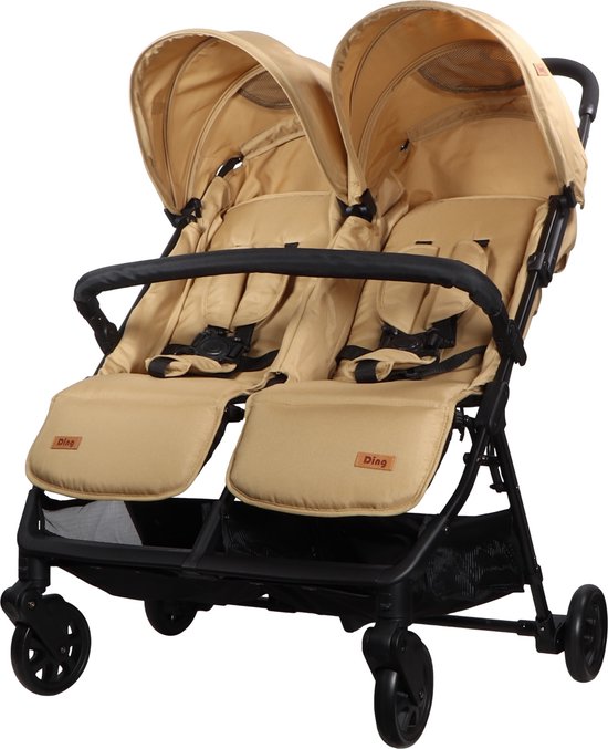Ding Mellizo Duowagen Lichtgewicht Tweelingbuggy Camel - Ding - €149,95