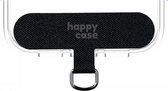 HappyCase Coussinet/support universel en nylon pour fixer les cordons téléphoniques, Zwart