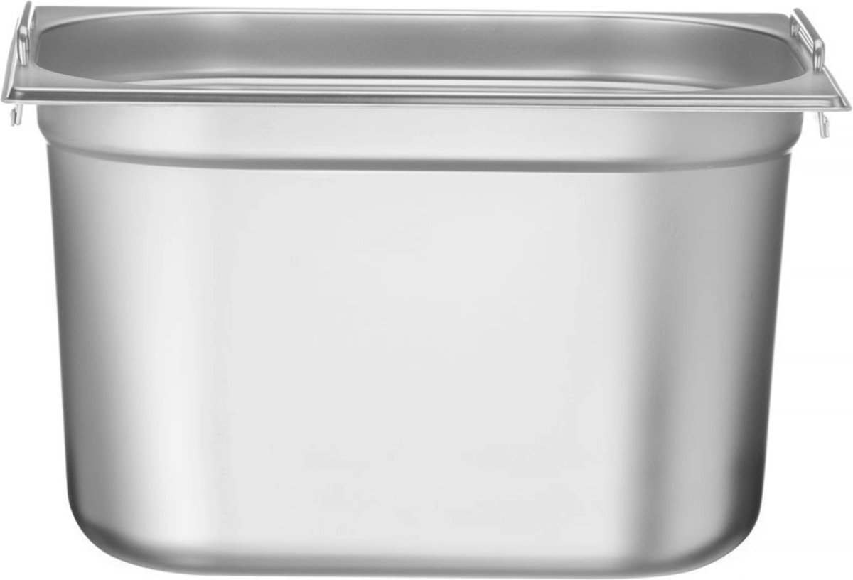 HENDI GN-container – 12,5L – roestvrij staal – 325x265x200 mm – stapelbaar – vaatwasserbestendig