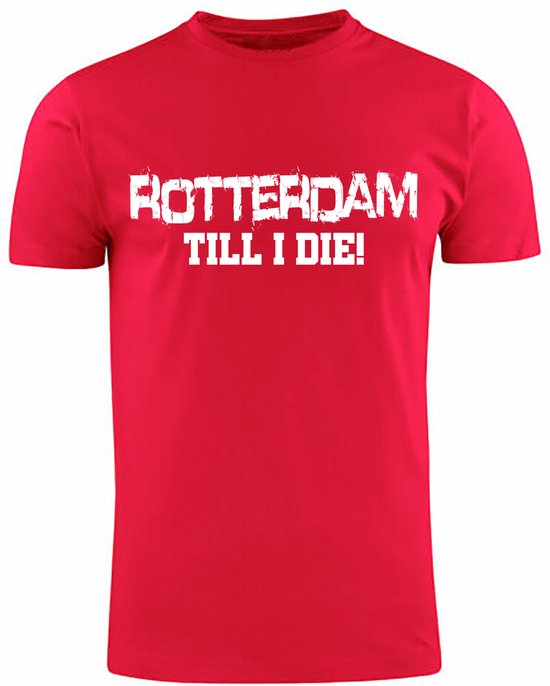 Rotterdam Till i Die Rood T-shirt