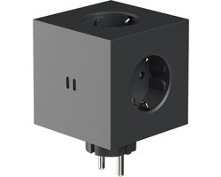 Avolt Square 2 stekkerblok met 2x USB-C 30W - Zwart