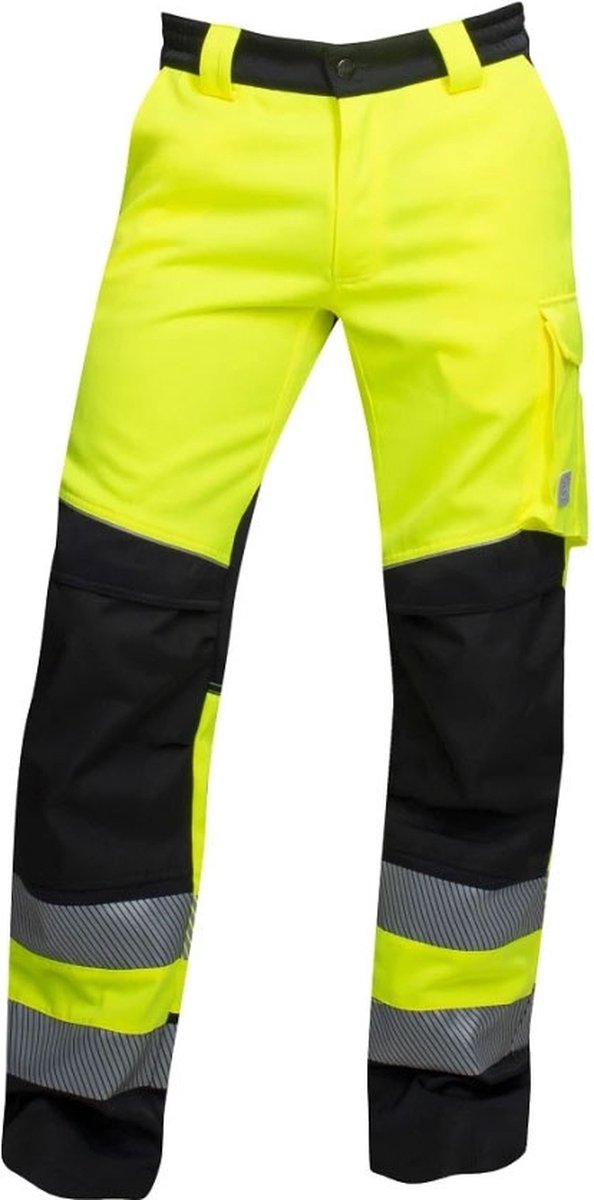 Ardon Signal+ Hi-Viz Werkbroek | Fluorescerend geel/zwart | Maat 50 (34/32) | Reflectieklasse 1
