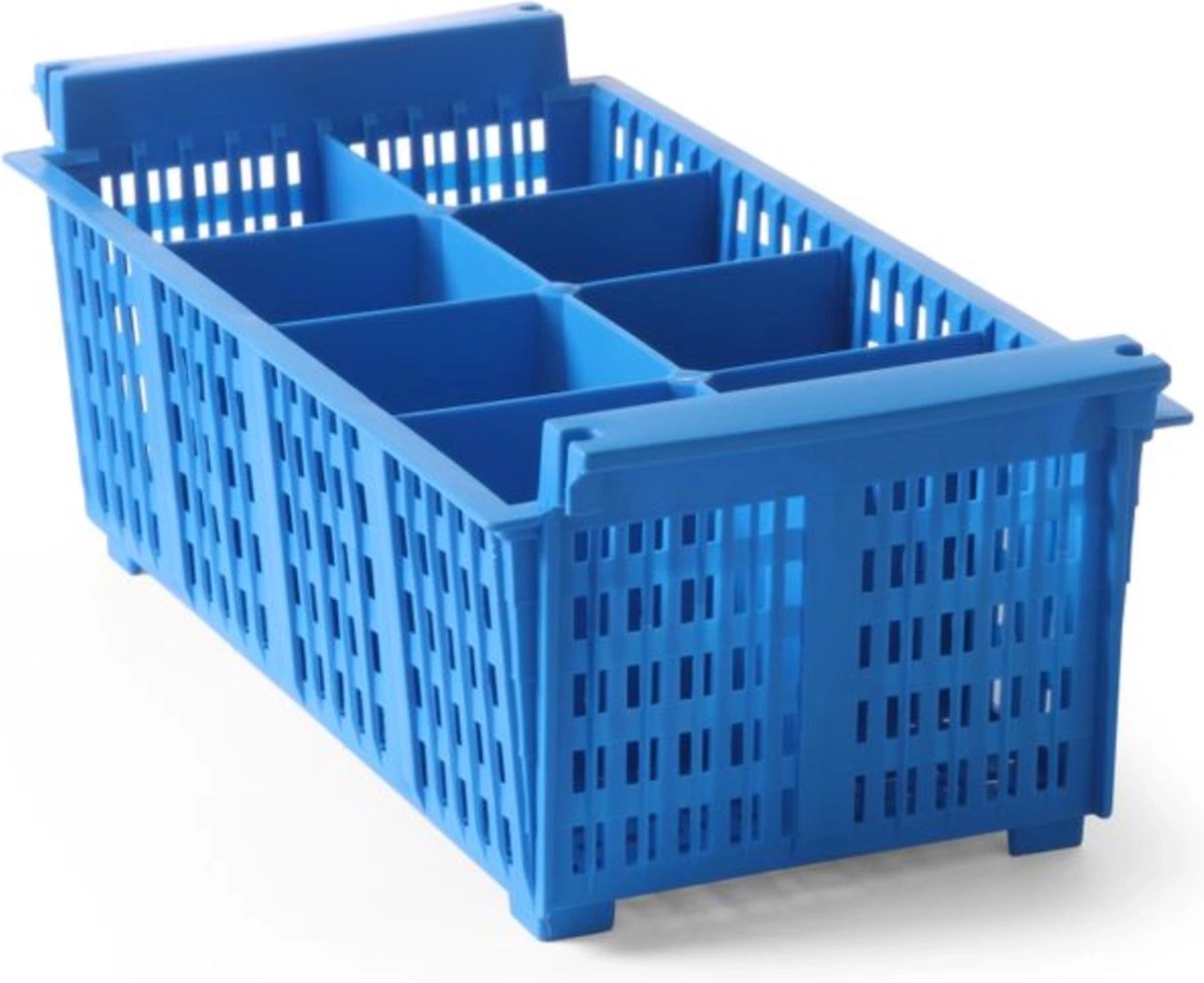 HENDI Bestekkorf – 8 vakken – met handgreep – 425x205x150 mm – kunststof