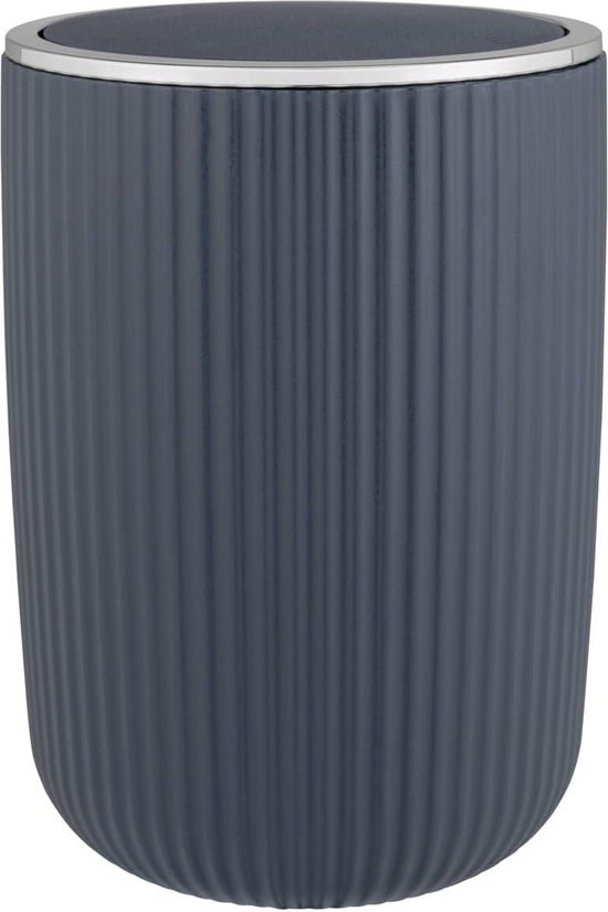 KEEEPER - Vuilnisbak van 10 liter met zilveren klapdeksel Swantje KEEEPER - Vuilnisbak van 10 liter met zilveren klapdeksel Swantje