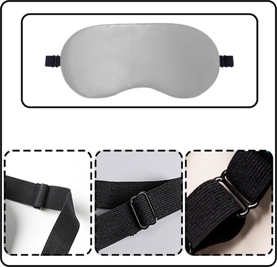 Zijden Slaapmasker, 2 Pak 100% Echt Natuurlijk, Puur Oogmasker Met Verstelbare Riem Om Te Slapen Bijenstokken Slaapmasker Voor De Ogen Blokkeert Licht Vermindert Gezwollen Ogen 587155401