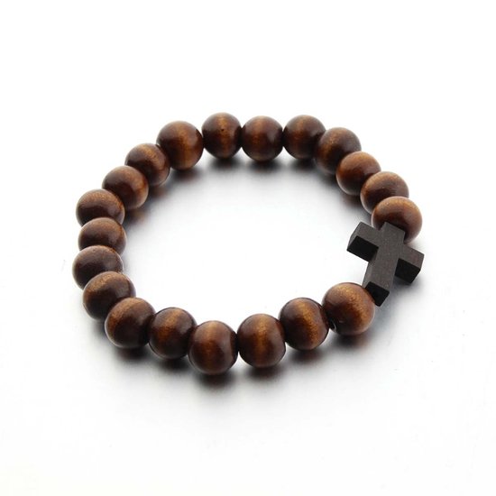Stoere Herenarmband van Zebra-hout – Uniek Streepdesign & Natuurlijke Charme - | Handgemaakte Heren Armbanden van Leer, Touw & Kralen