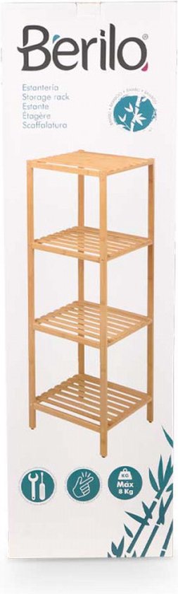 Etagère de rangement 4 Planches- Bamboe - Berilo