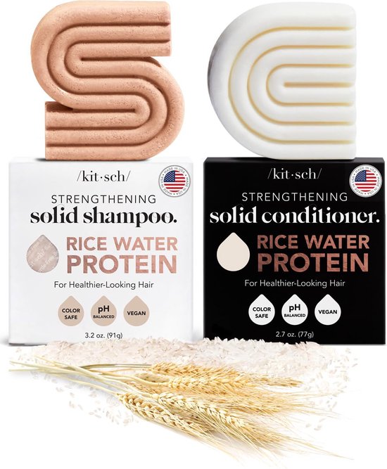 Kitsch Rice Water Shampoo Bar & Conditioner Bar set