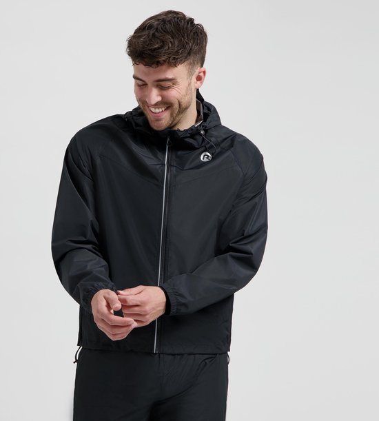 Rogelli Regenjas Dames en Heren - Commuter Core - Zwart - Maat 3XL