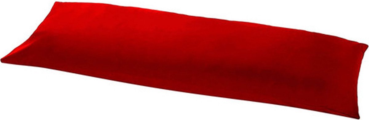 Beau Maison | Body Pillow Sloop Rood - 100% Perkaal Katoen - Lichaamskussensloop Rood - 40x145 cm
