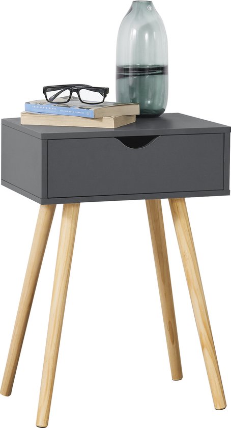 Bijzettafel set van 2 lichtbruin SHARMA | Gratis Levering