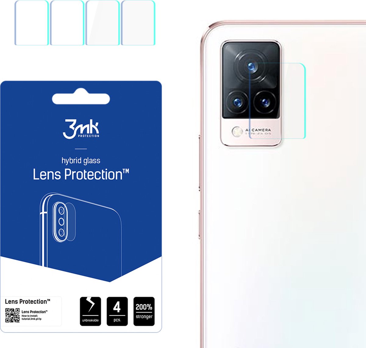 Vivo V21 5G - 3mk Lens Protection