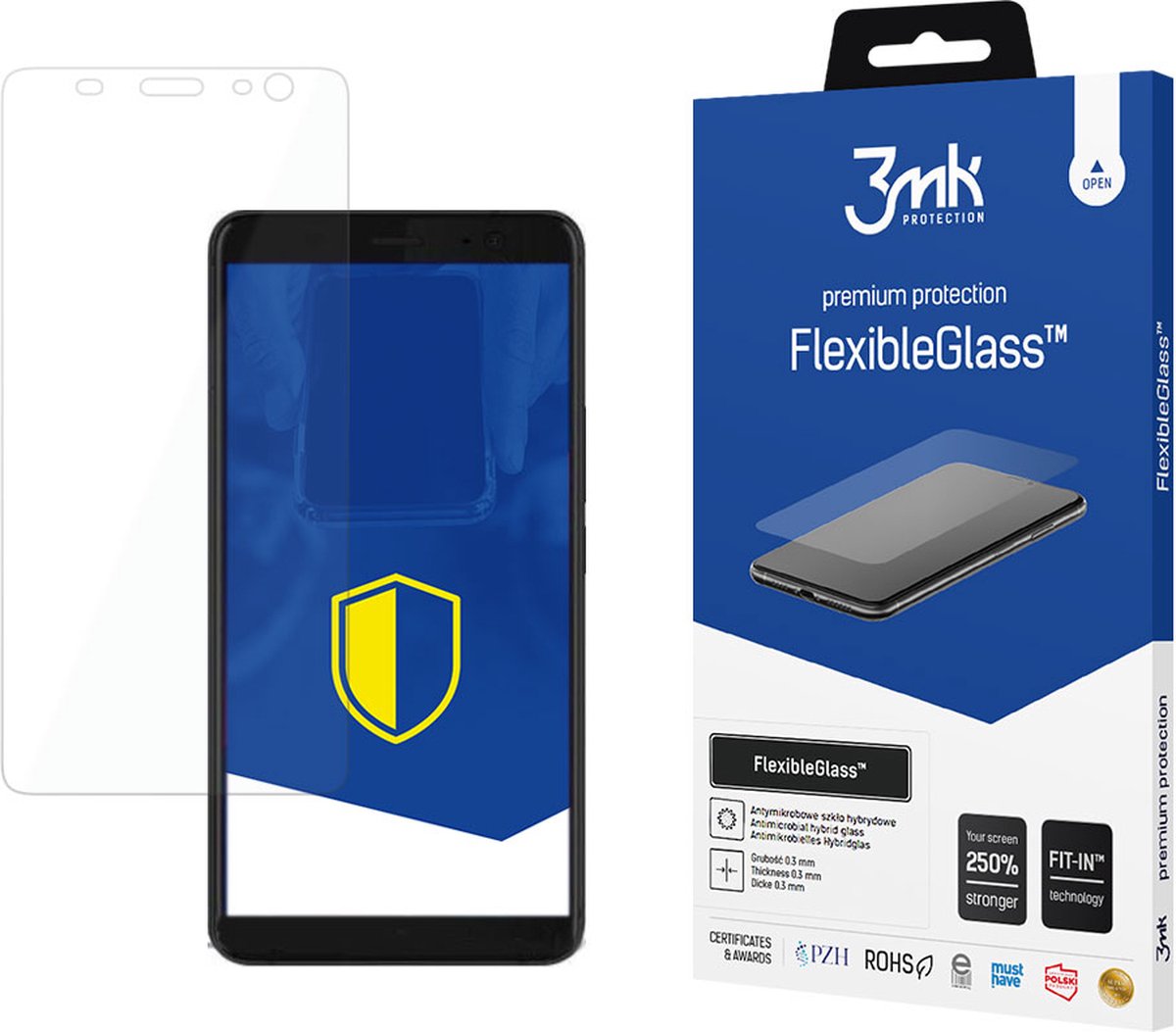 HTC U11+ - 3mk FlexibleGlass