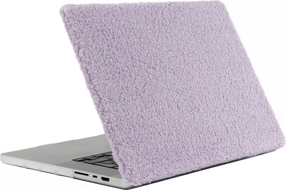 imoshion Laptop Cover - Geschikt voor MacBook Pro 14 inch (2023) M3 chip / MacBook Pro 14 inch (2021) - A2442 / A2779 / A2918 - imoshion Teddy Laptop Cover - Lavender Lilac