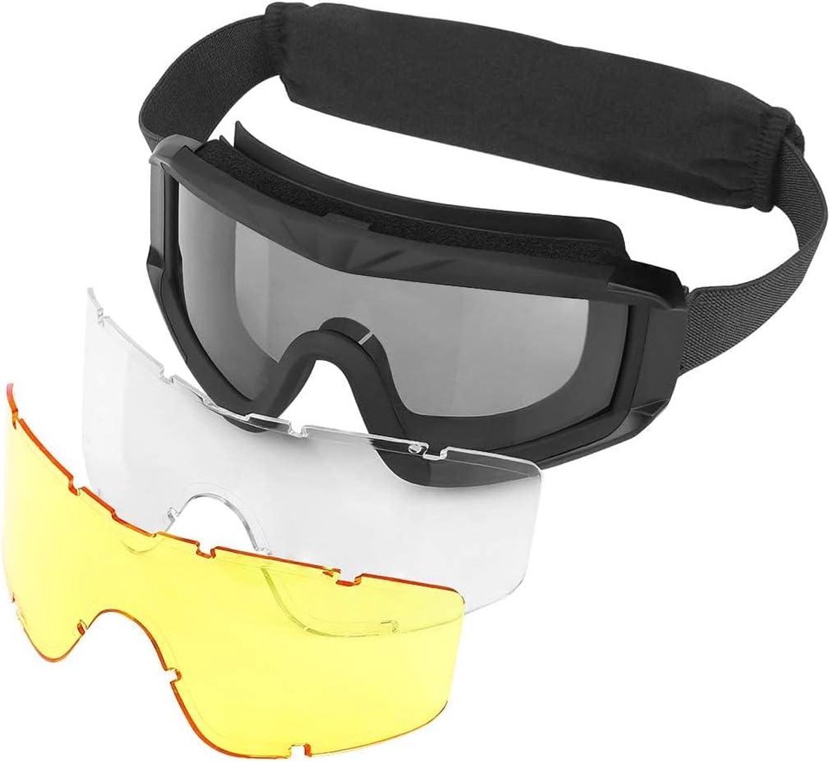 UV400 IJzeren Mesh-bril, Airsoft Tactical Goggles, Tactische Militaire Metal Mesh-bril voor Tactische Militaire CS Game Shooting