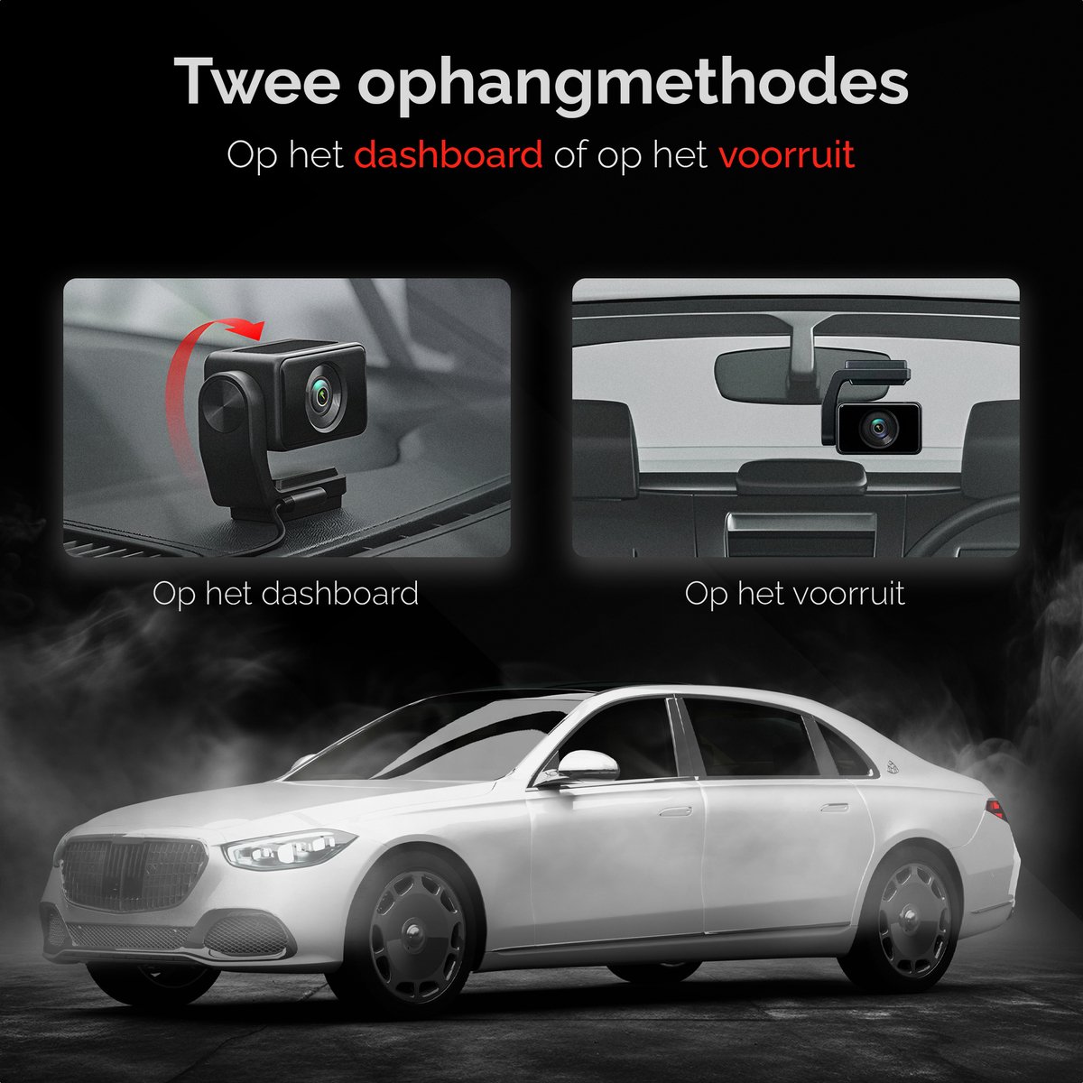 RedTiger F4 Dashcam voor auto - Ultra 4K - Voor camera - WiFi en GPS - 2 Inch met App - Dashcams - Sony Sensor - Nachtzicht - Parkeerbewaking - G Sensor - Loop opname - thumbnail 2