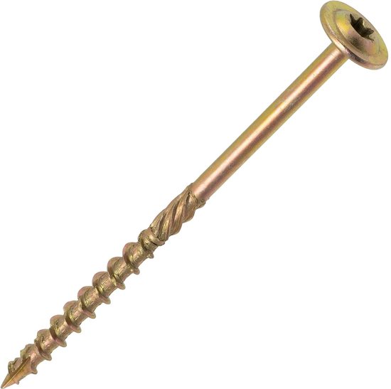 Houtschroeven, verzonken Torx-kop, roestvrij staal, V2A, 4 x 20, voor spaanplaat, gedeeltelijke schroefdraad, 4 mm, sterk, 20 mm lang, 50 stuks, staal, A2