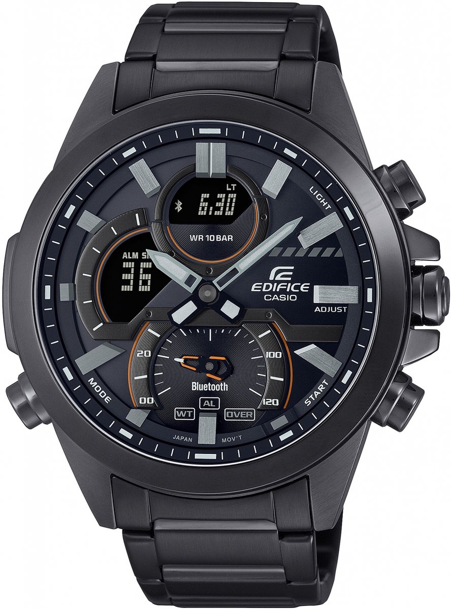 Casio Edifice ECB-30DC-1AEF Horloge - Staal - Zwart - Ø 46 mm